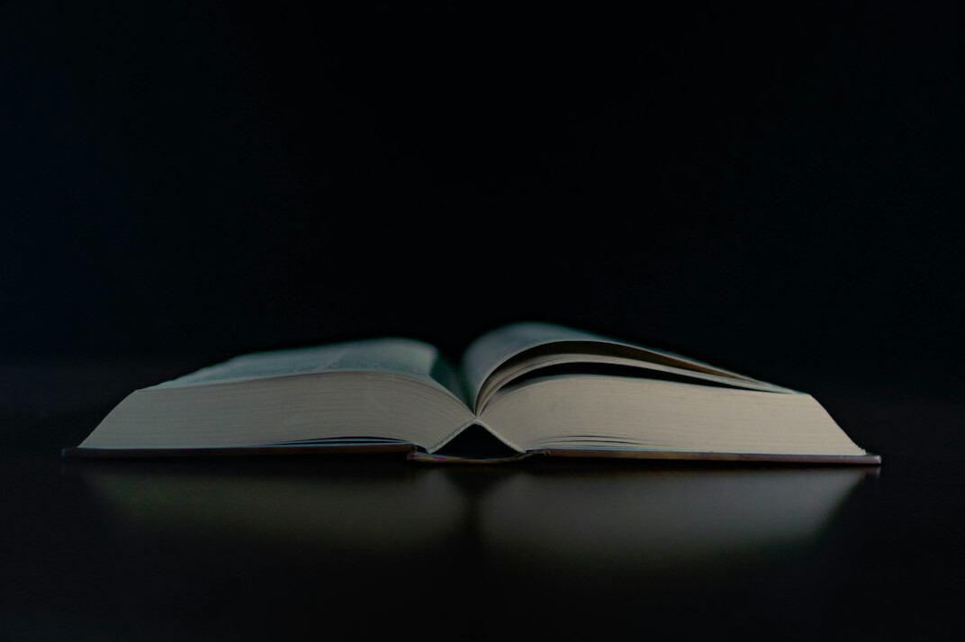 open book on table